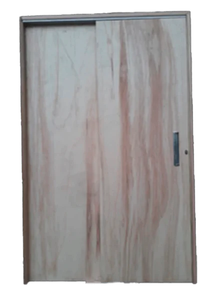 PORTA DE CORRER DUPLA SOBREPOSTA MESCLA SEMI OCA PARA PINTURA - REF 23